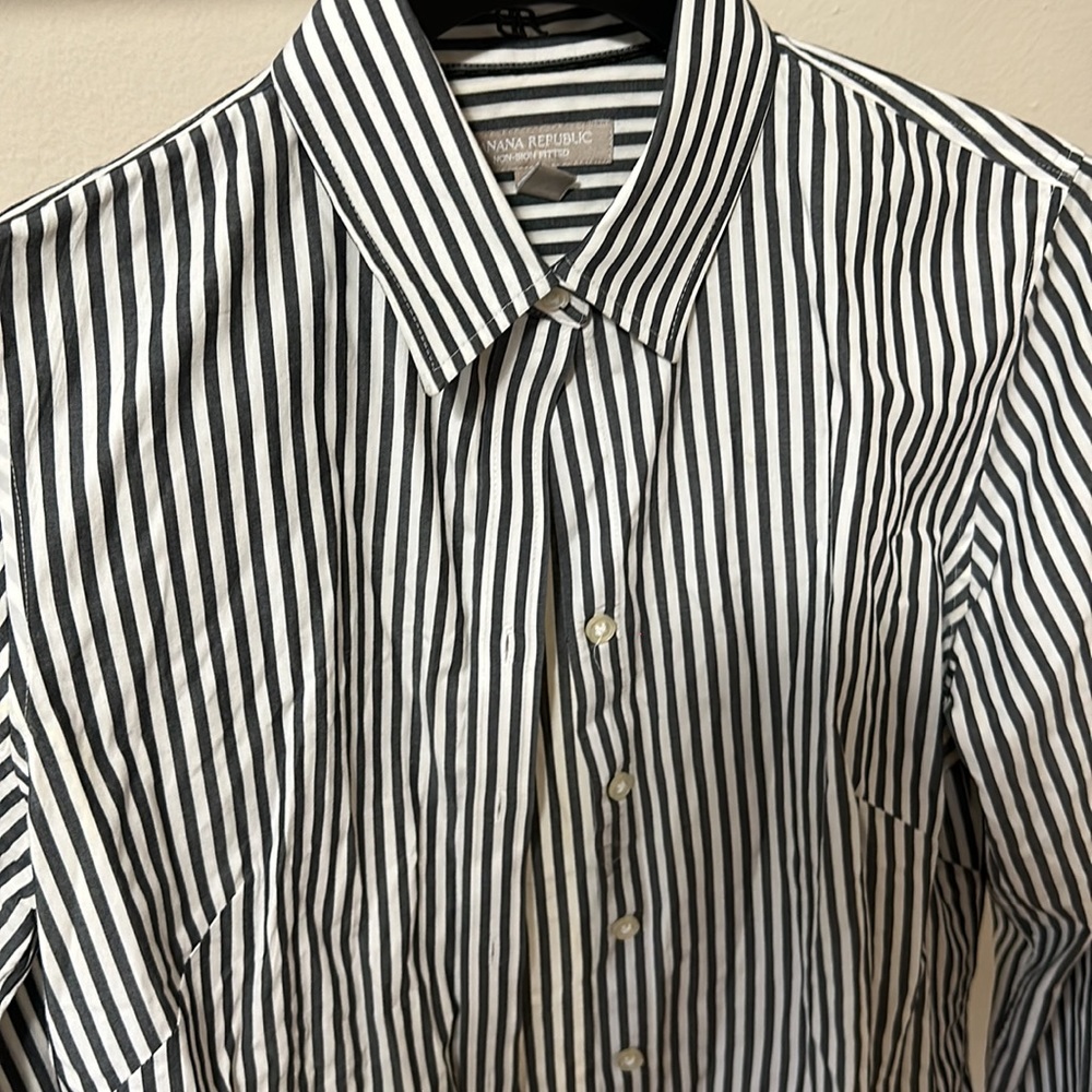 STRIPED BUTTON UP - Picture 3 of 3